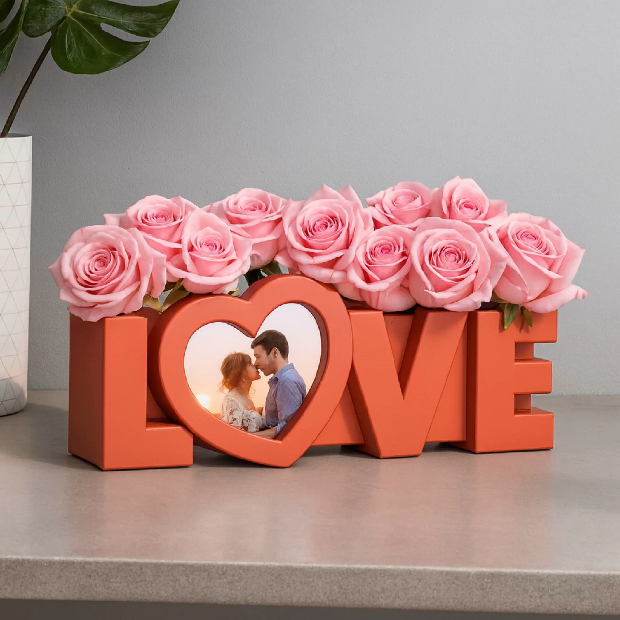Love Frame Planter, Heart Shape Frame, for Valentines Day