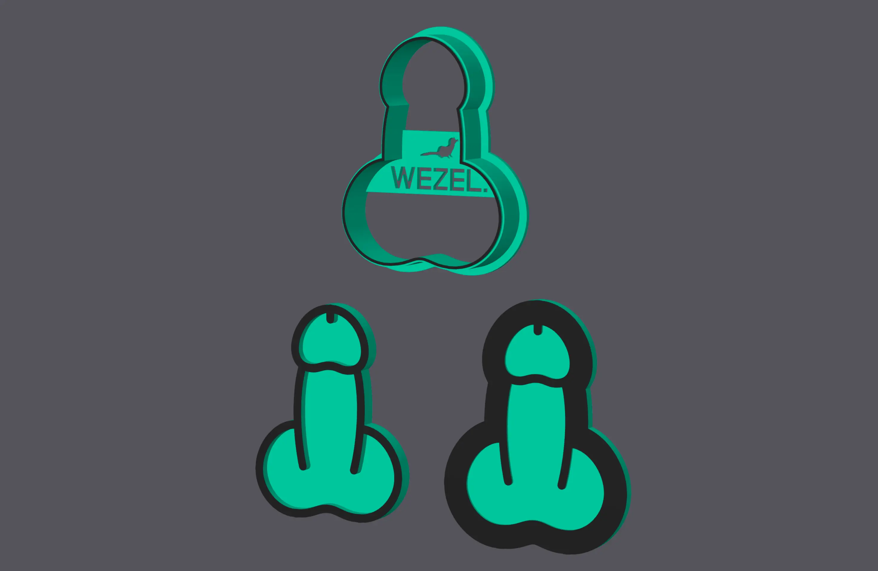 Penis - Cookie Cutter (3 sizes)