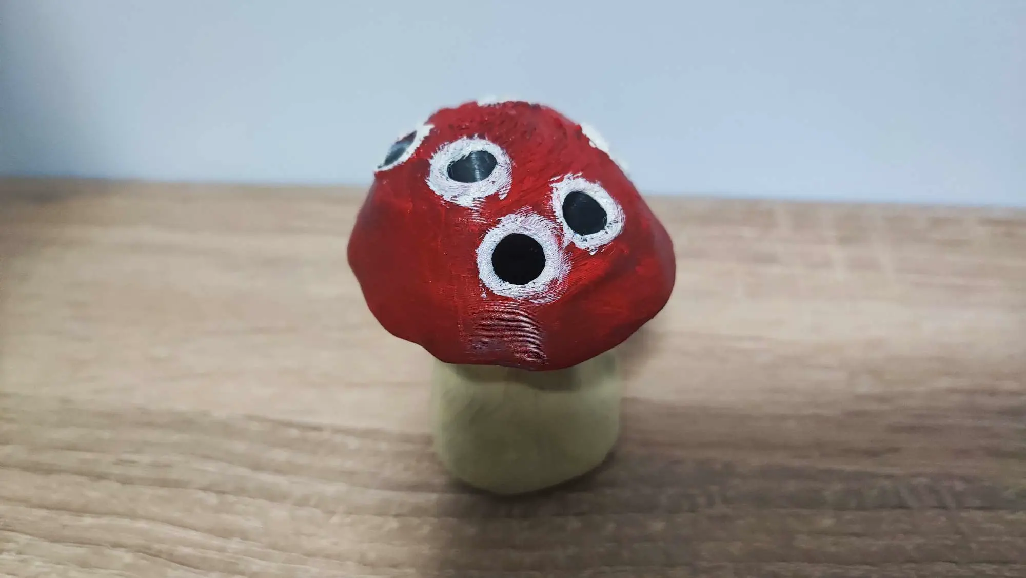 Mushroom paintbrush holder