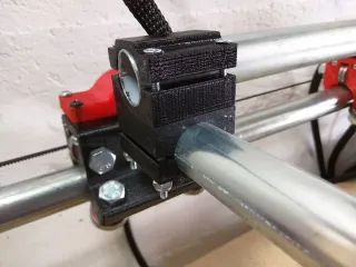 Mostly Printed CNC -Add On- Pipe Clamp 90