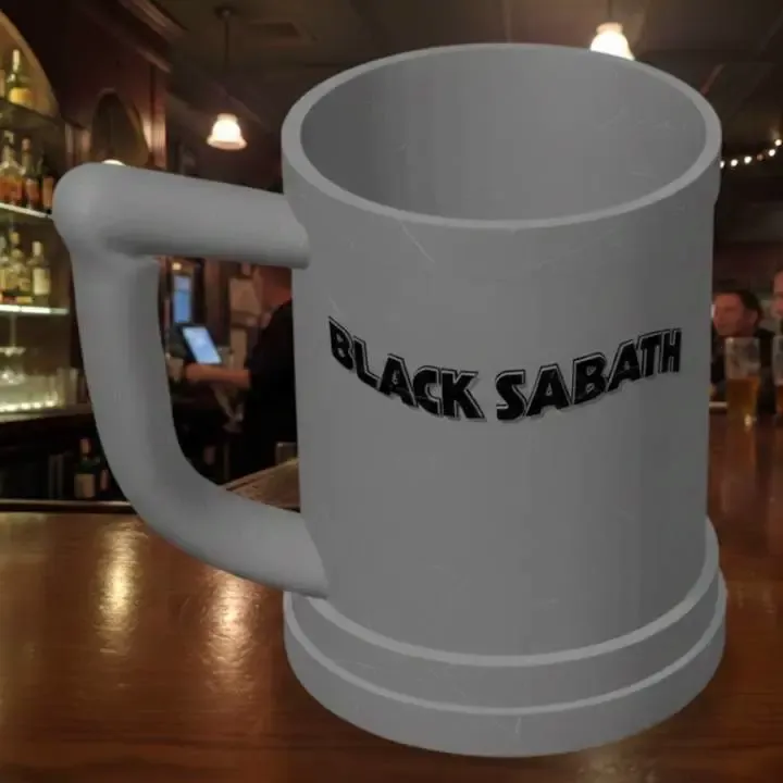 Black Sabbath beer mug by Aza