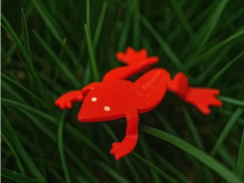 Jumping articulated frog