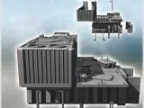 Large outpost in metal arranged containers with awnings and-2