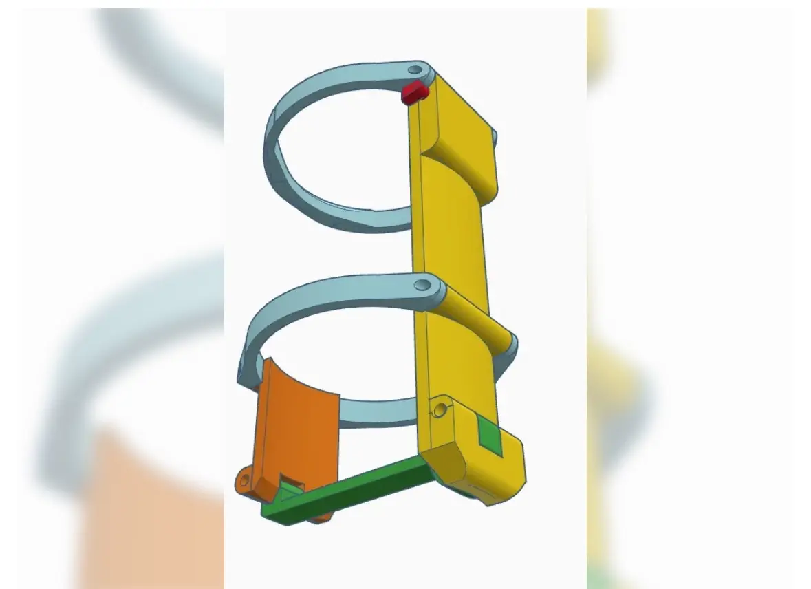 Porta latas plegable para mochila