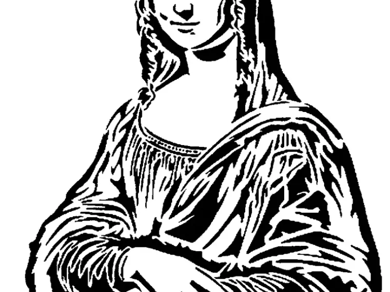 Mona Lisa Schablone
