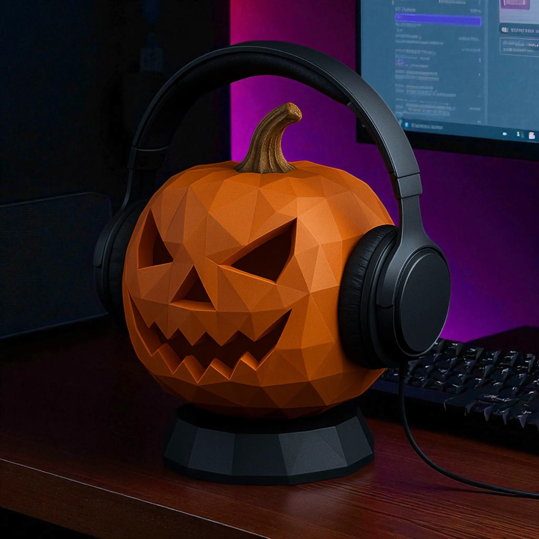 Pumpkin Headphone Stand