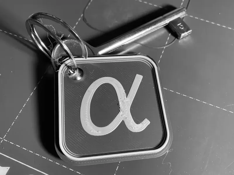 Alpha Keychain