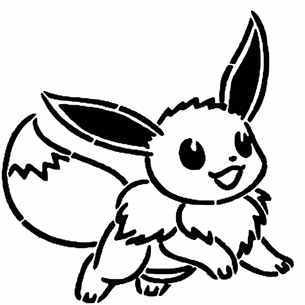 Free Others STL Download - Eevee stencil 4by SMT_M 🦊