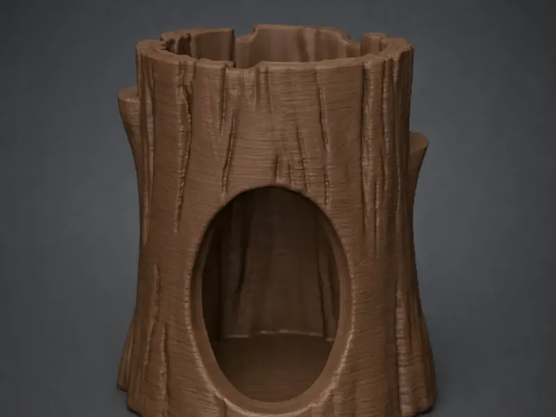 Hollow Tree Stump Hide for Pet