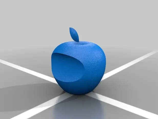 3D apple logo