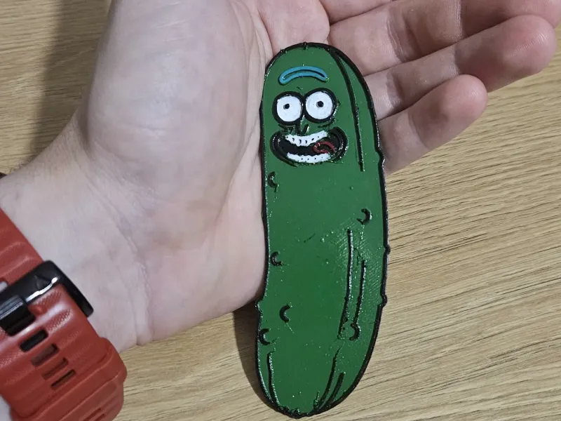 Pickle Rick Magnet Charm