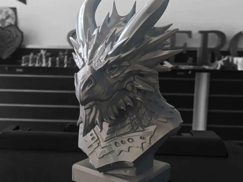 Iron Dragon Bust