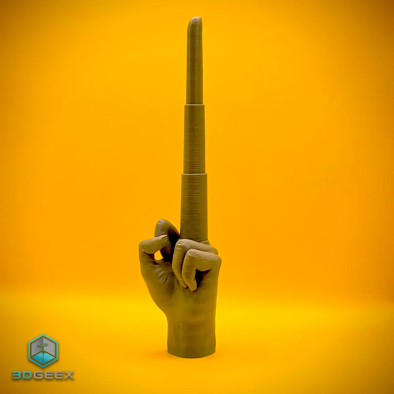 Print-In-Place Collapsing Middle Finger
