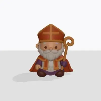 Babbo Natale Sinterklaas Mikołaj ornamento