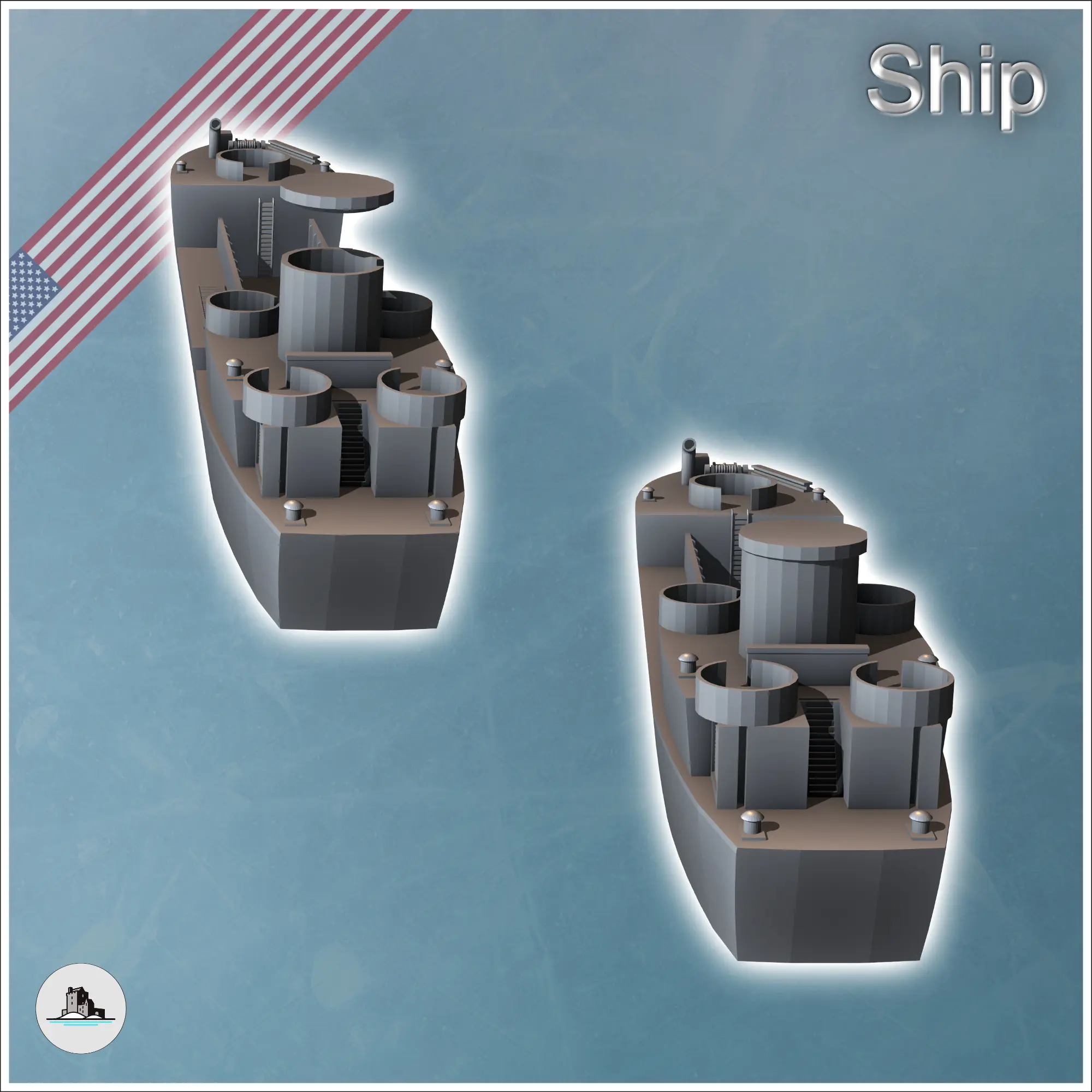 Landing Craft Infantry LCI (L) Grand bateau de transport américain