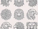 Eagle Head Mandala Pack – 9 Decorative Eagle Designs CNC-1