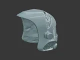 Futuristic Sci-Fi Helmet Visor Mesh Design 3d print model-7