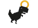 Chrome T-Rex keychain / chaveiro do T-Rex do Chrome-5
