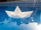 Floating paper boat-2