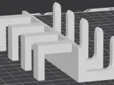 Simple hook to hang over a 2mm square rack end-1