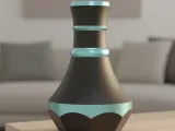 Azure Accent Vase – Modern 3D Printable Decor-0