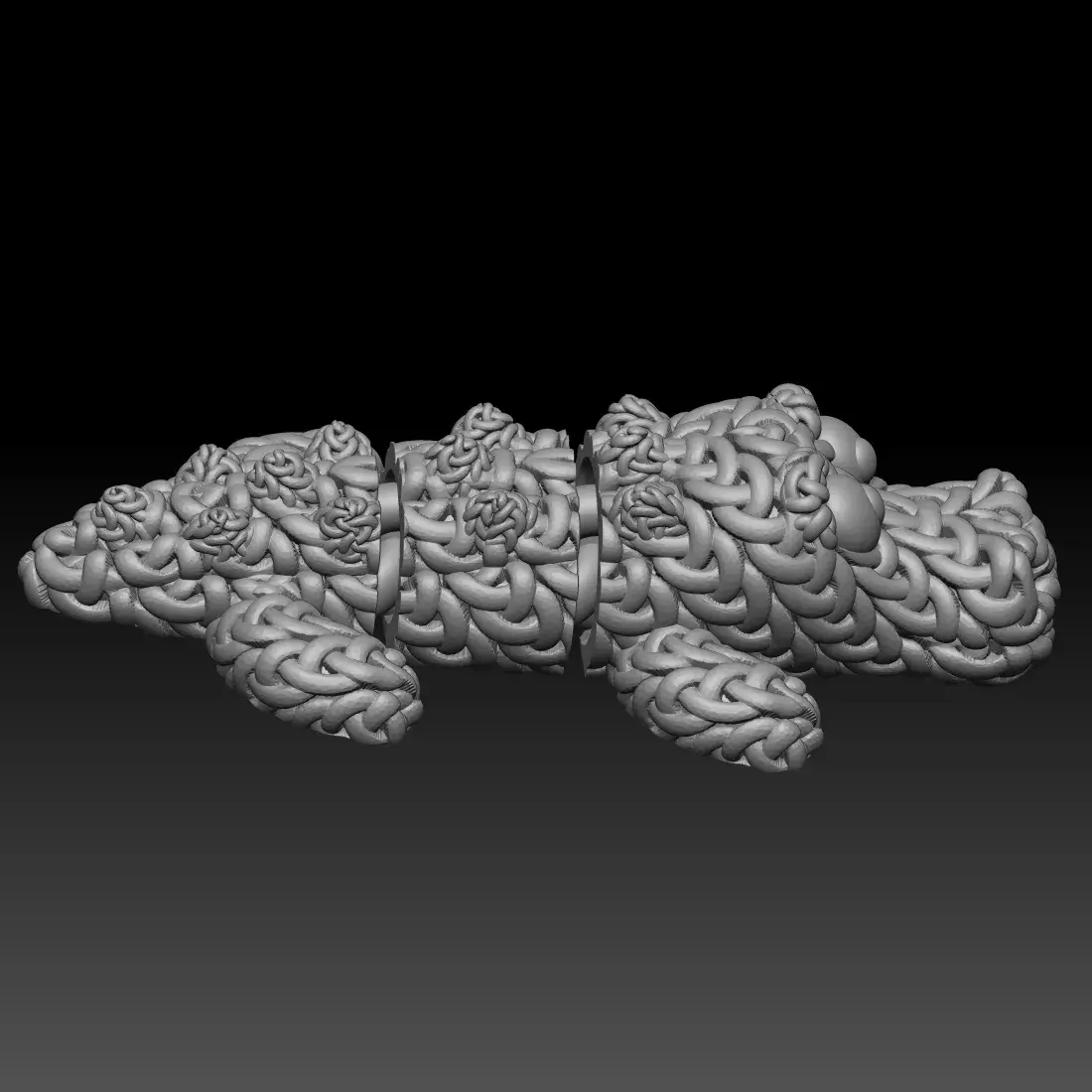 Knitted Flexi Crocodile