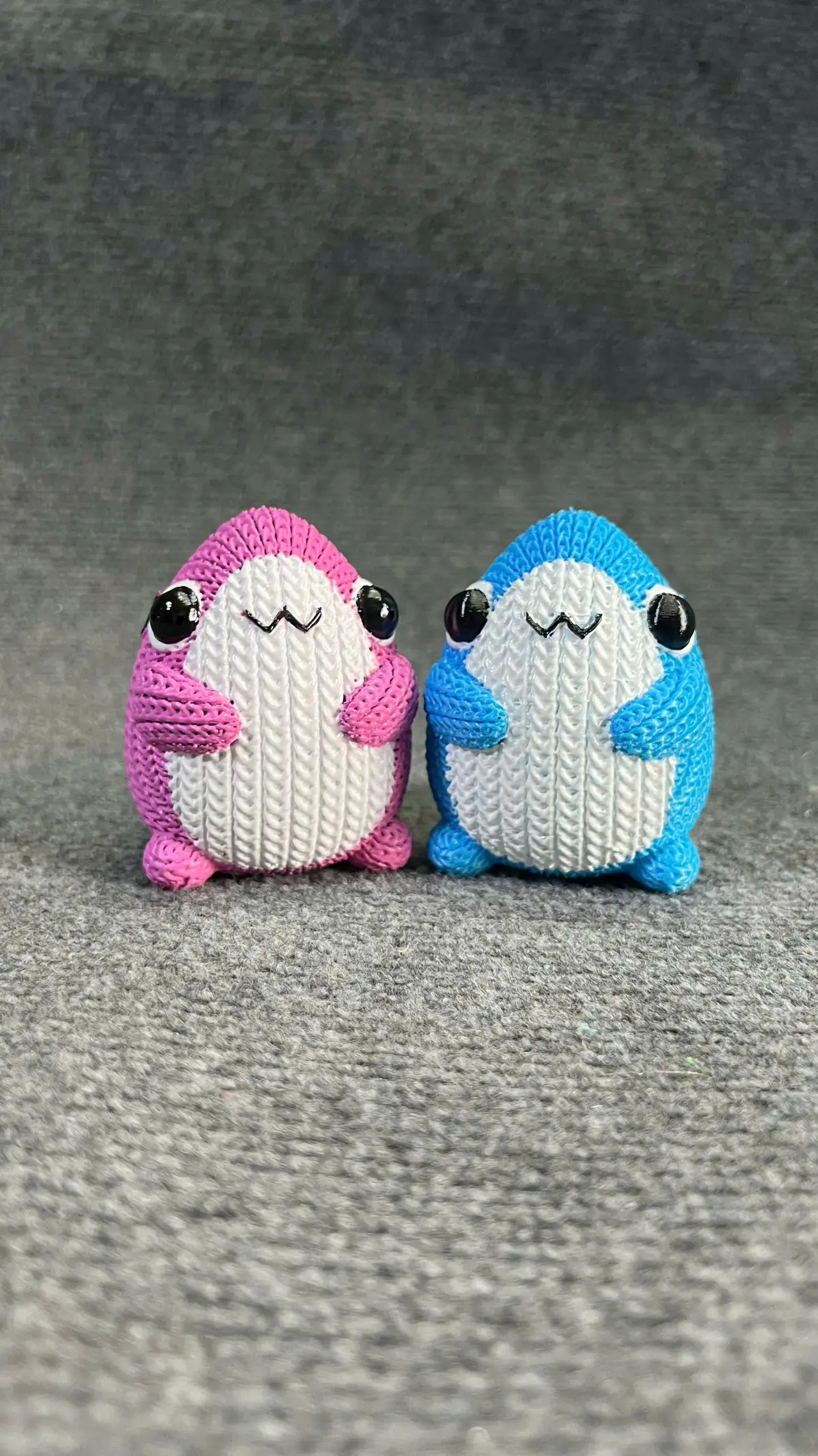 Cute Shark Knitted - Crochet - STL & 3mf Multicolor
