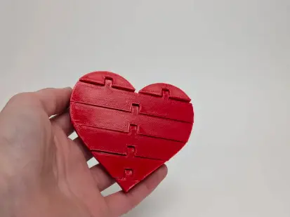 Flexi Articulated Heart (Print in Place!)