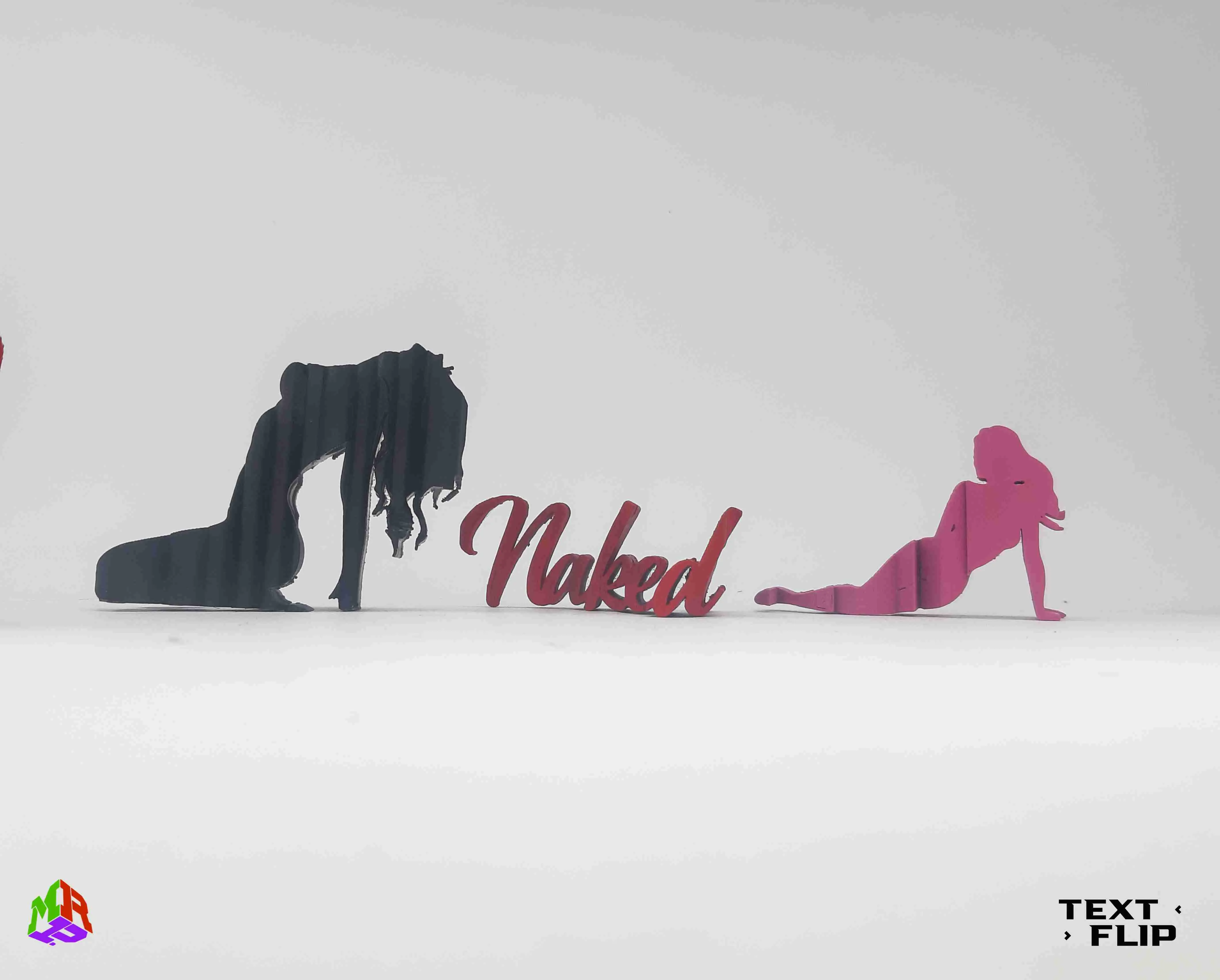 Text Flip - Naked