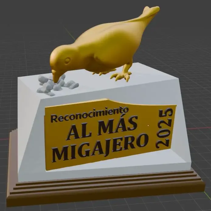 Trophy for the most crumby 2025 (customizable) man/woman