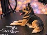Figura Perro Pastor Alemán Tumbado-2