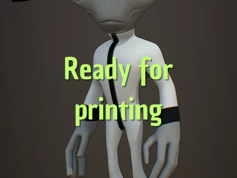 Grey Matter 3D Model - Ben 10 Alien (Version 1.0, Easy Print