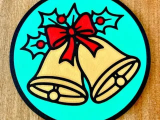 🔔 Christmas Bells Coaster Design 🔔