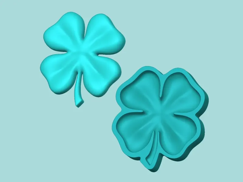 Four Leaf Clover Mold - Silicon Maker Template