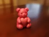 Balloon bear with heart-5