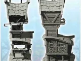 Medieval house with large tower with terrace and pipes (10)-2