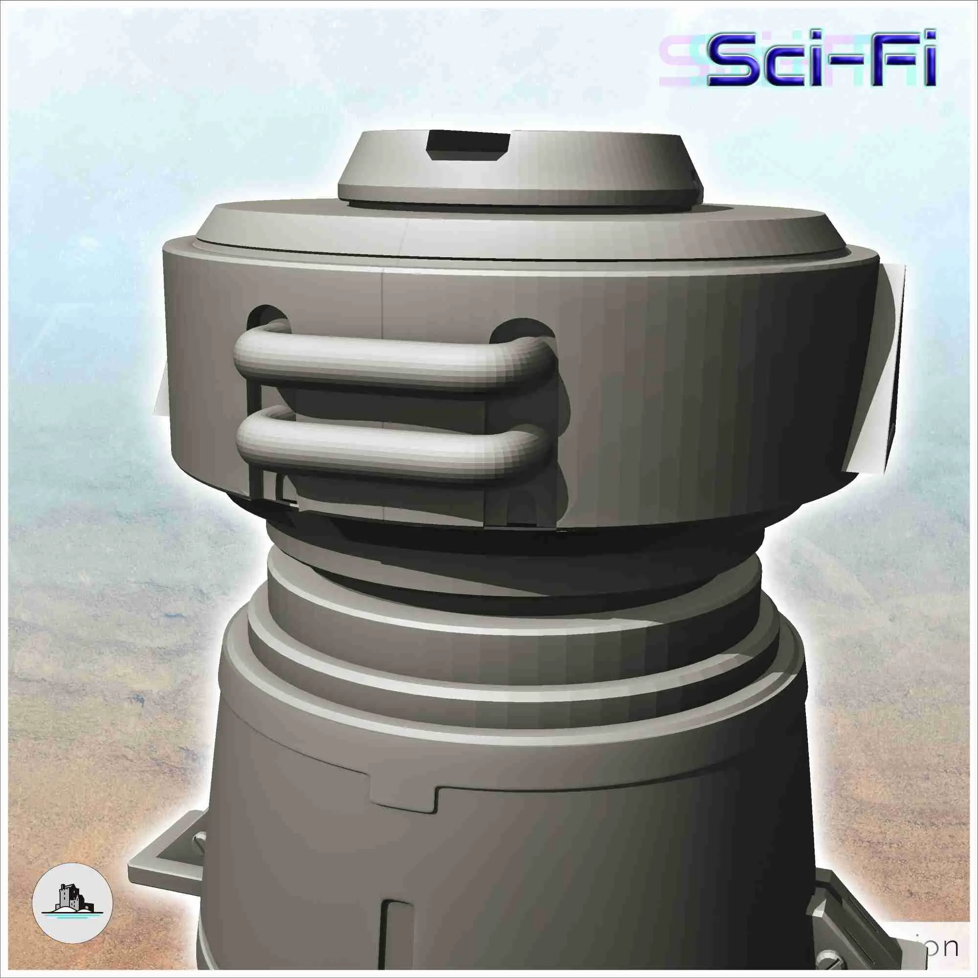 Set of two extraction machines for planetary base (5) - mini