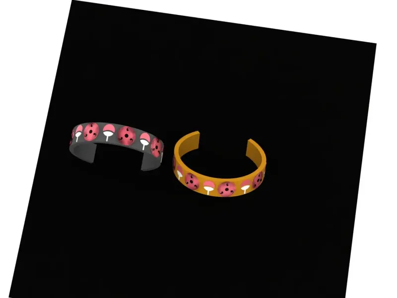 sharingan uchiha eternity bangle 3D relief . Naruto