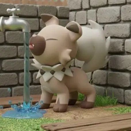 Rockruff water