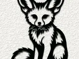 FENNEC FOX CUB WALL ART HOME DECOR-0