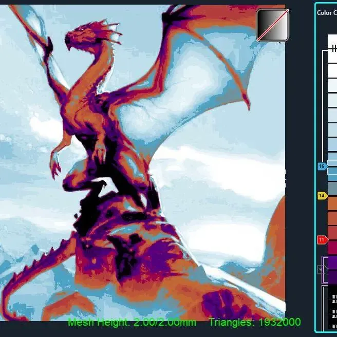Dragon taking off from high cliff