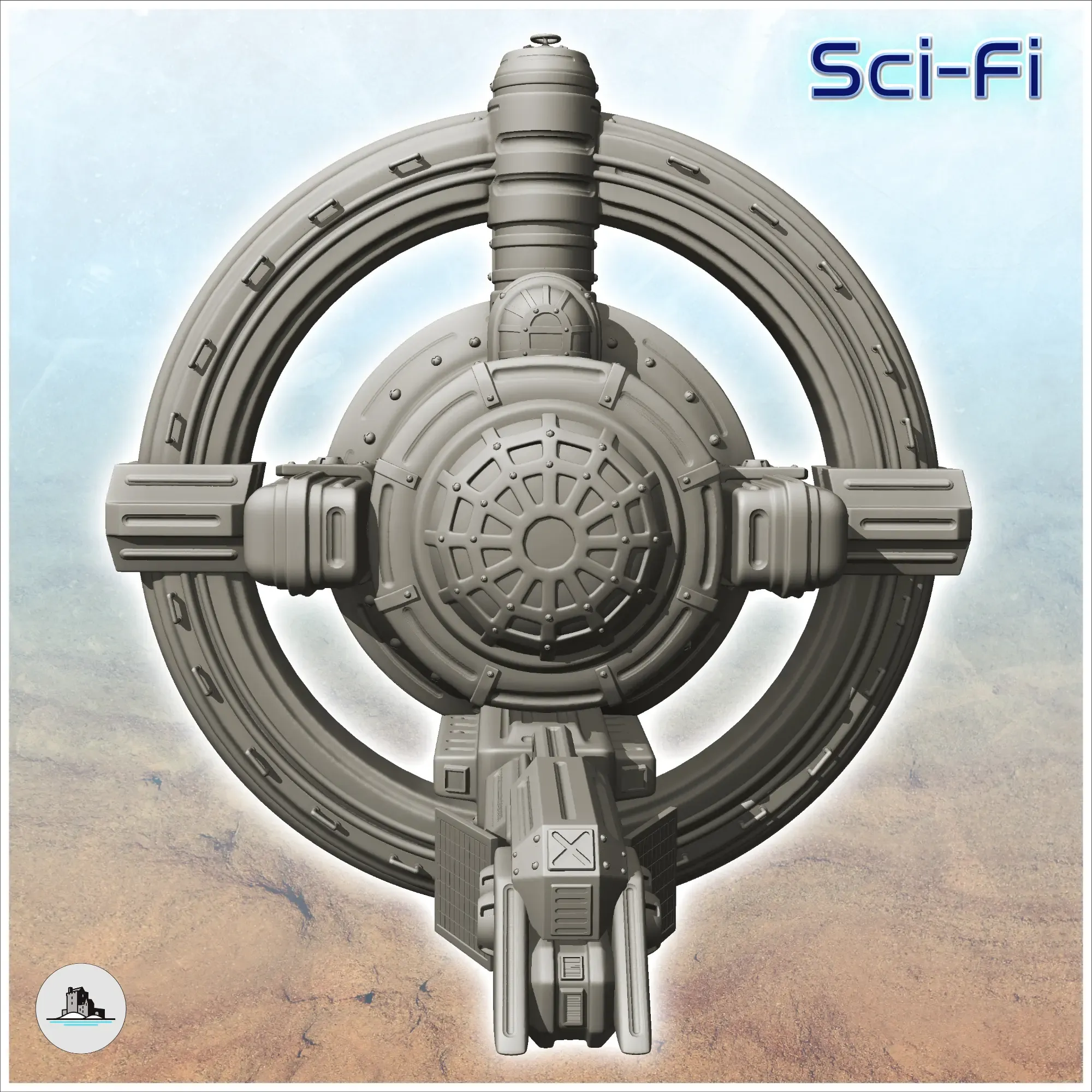 Large circular base - Terrain Scifi Science fiction SF