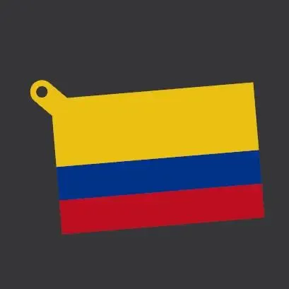 CO - Colombia Flag keychain