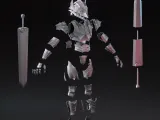 Diablo IV Berserk Full Armor Helmet Real Size-1