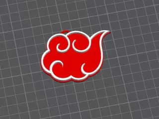 Akatsuki Cloud Keychain - Organizzazione alba