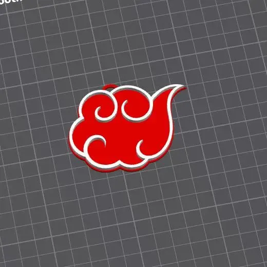 Akatsuki Cloud Keychain - Organizzazione alba