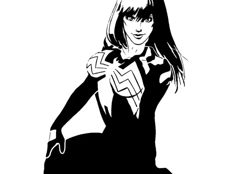 Mary Jane Venom stencil