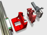 AR Ender 3 Linear x Rail Kit Quick Tool Changer Base MGN12H-3