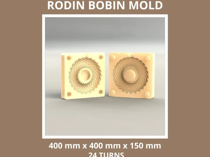 RODIN BOBIN MOLD - 400 X 400 X 150 MM 24 TURNS