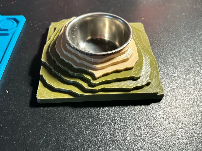 Mt Fuji Turtle Feeding Bowl